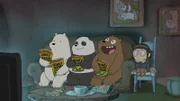 v.li.: Ice Bear, Panda Bear, Grizzly Bear, Chloe