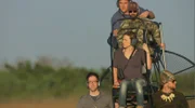 Florida, USA: Erin Ryder, James Fox, Ben McGee und Jonny Cobbler auf einem Boot.