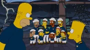 Homer (l.) kann einfach nicht verstehen, dass Bart (r.) die Therapie auf dem Schiff gefällt ...