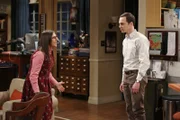 Der Streit zwischen Amy (Mayim Bialik, l.) und Sheldon (Jim Parsons, r.) eskaliert, als der Comic-Fan eine unbedachte Bemerkung über eine neue Serie fallen lässt ...