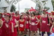 "Insane in the Membrane" -- The team\'s participation in the annual Red Dress Run is cut short when a Petty Officer is found dead in the French Quarter from a drug overdose, on NCIS: NEW ORLEANS, Tuesday, Oct. 27 (9:00-10:00 PM, ET/PT), on the CBS Television Network. Pictured L-R:  Rob Kerkovich as Sebastian Lund, Scott Bakula as Special Agent Dwayne Pride, Shalita Grant as Sonja Percy, Lucas Black as Special Agent Christopher LaSalle, and Zoe McLellan as Special Agent Meredith "Merri" Brody Photo: Skip Bolen/CBS Ã?Â©2014 CBS Broadcasting, Inc. All Rights Reserved