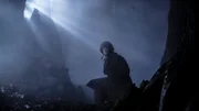 Dramatische Nachstellung von Sgt. Frank Olson, der im Wald nordöstlich von Clervaux nach seinen Männern sieht, die Wache halten.