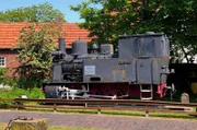 Lok 99 211 – die letzte Dampflok auf Wangerooge. Bis 1957 ist sie auf der Insel 353 025 Kilometer gefahren.