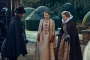 l-r: Sir Edward Coke (Adrian Rawlins), Frances Coke (Amelia Gething), Lady Hatton (Nicola Walker)