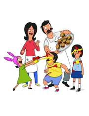 (5. Staffel) - Eine ganz besondere Familie: Bob (hinten r.), Linda (hinten l.), Louise (vorne l.), Gene (vorne M.) und Tina (vorne r.) ...