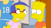 Als Milhouse (l.) erfährt, was Bart (r.) ihm angetan hat, ist er außer sich vor Wut ...