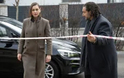 (L-R)  Christiane Paul als Europol Agent Katrin Jaeger und Jeremy Xido als Detective Kripo Adler