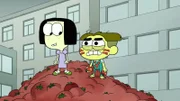 "Disneys Big City Greens", "Cricket fällt aus / Tomatenschlacht." Cricket fällt ausWeil Cricket erkrankt, kann er seinen vielfältigen Verpflichtungen nicht nachkommen. Seine Familie muss für ihn einspringen. Seinem Sohn zuliebe ist Papa Bill sogar bereit, ein großes Risiko einzugehen. TomatenschlachtDie Greens verkaufen selbst angebaute Tomaten am Wochenmarkt, als plötzlich Supermarkt-Betreiber Chip Pfeifer auftaucht und ihnen Konkurrenz macht. Von Pfeier aufs Äußerste gereizt, entbrennt ein schonungsloses Kräftemessen zwischen den beiden Händlern, das alsbald völlig aus dem Ruder läuft.