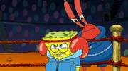 L-R: SpongeBob, Mr. Krabs
