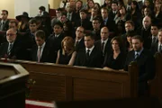 "For Warrick" -- The CSI's (Eric Szmanda, Archie Kao, Marg Helgenberger, David Berman, George Eads, Marc Vann, Jorja Fox, Liz Vassey, Wiliam Petersen) attend Warrick's funeral as they struggle to reconcile with the loss of their partner on CSI: CRIME SCENE INVESTIGATION, on the ninth season premiere, Thursday October 9th, on the CBS Television Network. Photo: Robert Voets/CBS ©2008 CBS Broadcasting Inc. All Rights Reserved..