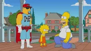 (v.l.n.r.) Duffman; Lisa; Homer