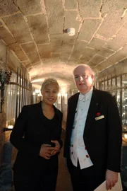 Picture Shows: (L) with Robert Bowe, restaurant manager at Ashford Castle, Ireland. Monica Galetti