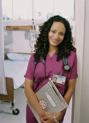 (1. Staffel) - Als altgediente Krankenschwester kennt Carla (Judy Reyes) die Ängste der jungen Assistenzärzte. Kompetent führt sie diese in ihre vielfältigen Aufgaben ein ...