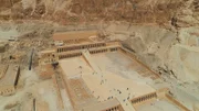 Luftaufnahme des Tempels der Hatschepsut. (Windfall Farms)