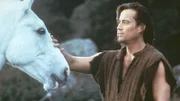 Eine der Aufgaben, die der Druide Mabon von Hercules (Kevin Sorbo) verlangt, ist, ein wildes Pferd dazu zu bringen, ihm zu vertrauen.