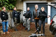 Eine kriminelle Bikergang in St. Andreasberg (v. li. n. re.): Chris (Merlin Leonhardt), Ricky (Julian Schmider), Groll (Aurel Manthei), Andy (Nicky von Tempelhoff) und Nina (Kim Riedle).