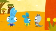 Auf ihrer Hasenfahrt treffen Bop und Boo heute auf das kleine Kängurukind Kit! Dabei lernen sie, dass es nicht immer nur darum gehen sollte, zu gewinnen.