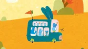 Die Hasenfamilie macht einen Ausflug in die Savanne. Dort lernen Bop und Boo den Löwen Louis kennen.