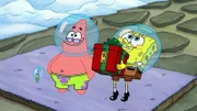 L-R: Plankton, Patrick, SpongeBob