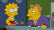 Lisa (l.) ist schwer verliebt in Lucas (r.), einen dicken und dümmlichen Mitschüler, der überhaupt nicht ihre Kragenweite ist. Marge erfährt von Patty und Selma, dass Mädchen sich oft in Jungs verlieben, die ihrem Vater ähneln - und endlich hat sie eine Erklärung für Lisas Wahl ...
