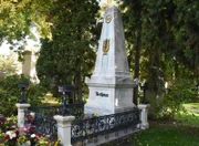 Das Grab von Ludwig van Beethoven am Wiener Zentralfriedhof.