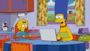 Nachdem Homer wegen eines Fotos, das Marge (r.) gepostet hatte, gefeuert wurde, muss er sich einen neuen Job suchen ...