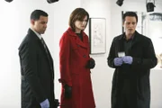 Javier Esposito (Jon Huertas, l.), Kate Beckett (Stana Katic, M.) und Kevin Ryan (Seamus Dever, r.) ermitteln in einem neuen Fall.