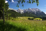 Das Karwendelmassiv an der Grenze von Tirol und Bayern