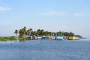 Das Pfahlbaudorf Ologa am Maracaibo-See liegt im Epizentrum der Blitze von Catatumbo.