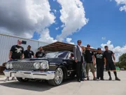 Reveal photo with car owner and Martin Brothers Crew.