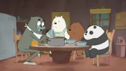 v.li.: Charlie, Ice Bear, Grizzly Bear, Panda Bear