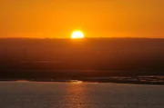 Sonnenaufgang am Suezkanal.