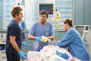 Scott Speedman as Dr. Nick Marsh(l.), Ellen Pompeo as Dr. Meredith Grey(r.)