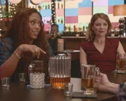 Pictured L-R: Jaime Lee Kirchner as Danny James and MacKenzie Meehan as Taylor Rentzel Photo: Screen Grab/CBS ©2021 CBS Broadcasting, Inc. All Rights Reserved