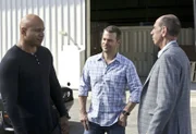 LL COOL J (Special Agent Sam Hanna), Chris O\'Donnell (Special Agent G. Callen) and Miguel Ferrer (NCIS Assistant Director Owen Granger). As Granger escorts Jennifer Kim (Malese Jow) back to Los Angeles, he interrogates her regarding a North Korean spy and she admits to knowing he is her father, on NCIS: LOS ANGELES, , Pictured: LL COOL J (Special Agent Sam Hanna), Chris O\'Donnell (Special Agent G. Callen) and Miguel Ferrer (NCIS Assistant Director Owen Granger).