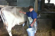 Lorenzos Freund, der Milchbauer Mimi.
