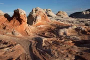 Rock formations in the Vermilion Cliffs National Monument in the United States.