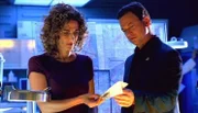 Neben dem Opfer wurde eine handgezeichnete Karte gefunden. Detective Stella Bonasera (Melina Kanakaredes) und Detective Mac Taylor (Gary Sinise) versuchen sie zu entschlüsseln.