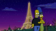 Eine Reise von Homer (l.) und Marge (r.) verläuft völlig anders als geplant ...