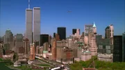 New York Skyline mit Twin Towers.