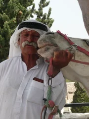 Palästinenser mit Esel.