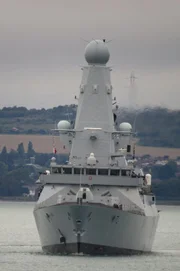 British Royal Navy destroyer HMS Diamond (D34).