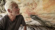Jeremy Wade looks at cave paintings depicting mermaids. Location: Eseljag South Africa