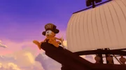 In ihrer Fantasie begeben sich Garfield, Odie und Squeak als Piraten auf Schatzsuche.
