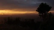 Sonnenuntergang über der Sierra Morena