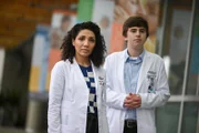 L-R: Dr. Carly Lever (Jasika Nicole) and Dr. Shaun Murphy (Freddie Highmore)