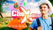 Key Visual Sendereihenbild mit Typo zu "CheXpedition" mit Julian Janssen.