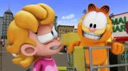 Garfield und Abigail auf dem Parkplatz