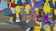 (v.l.n.r.) Bart; Homer; Marge; Maggie