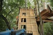 Nelson Treehouse & Supply are building offices and visitor space on the For-Mare Reservation, Michigan, helping a community plagued by water contamination crisis.